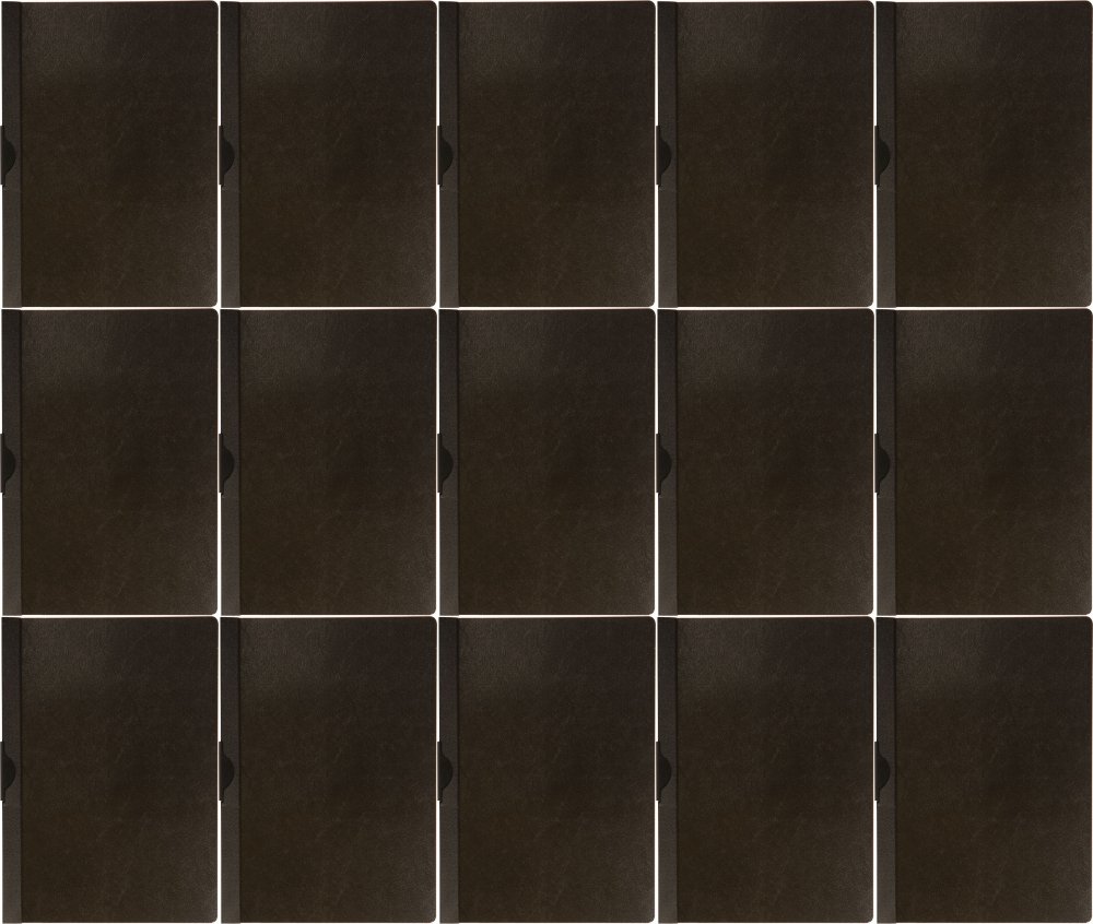 15x Skoroszyt plastikowy z klipsem Q-connect, A4, do 30 kartek, czarny