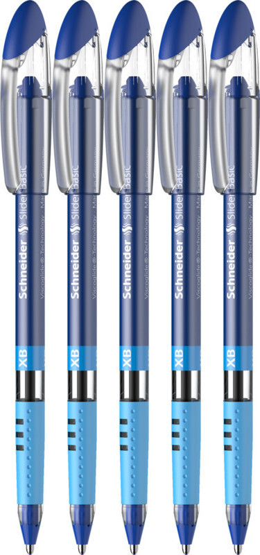 5x Długopis Schneider, Slider Basic, XB niebieski