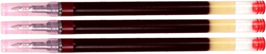 3x Wkład do pióra żelowego Pilot, G2, 0.5mm, czerwony