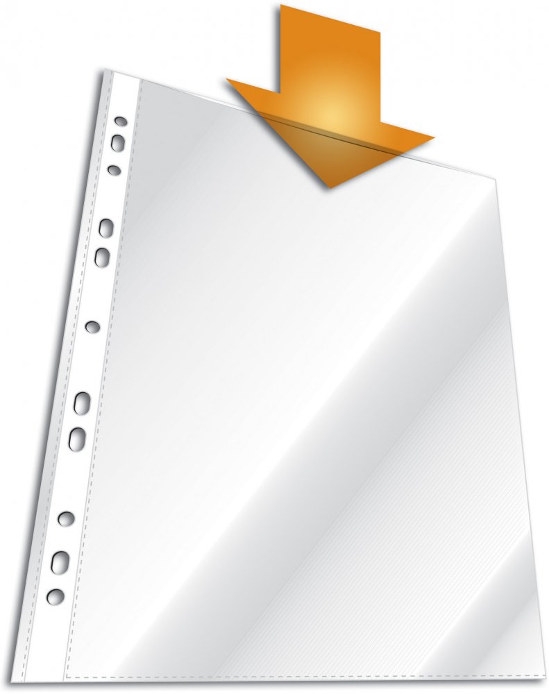 Koszulki krystaliczne Durable, A4, 60 μm, 100 sztuk, transparentny