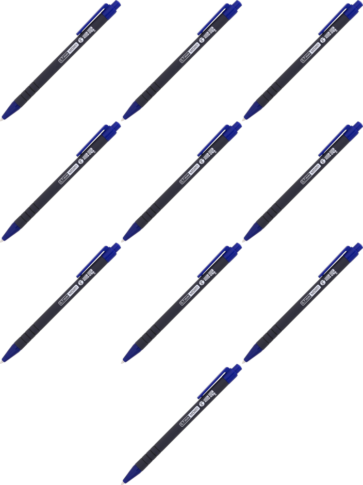 10x Długopis automatyczny MemoBe Four Lines, 0.7mm, niebieski