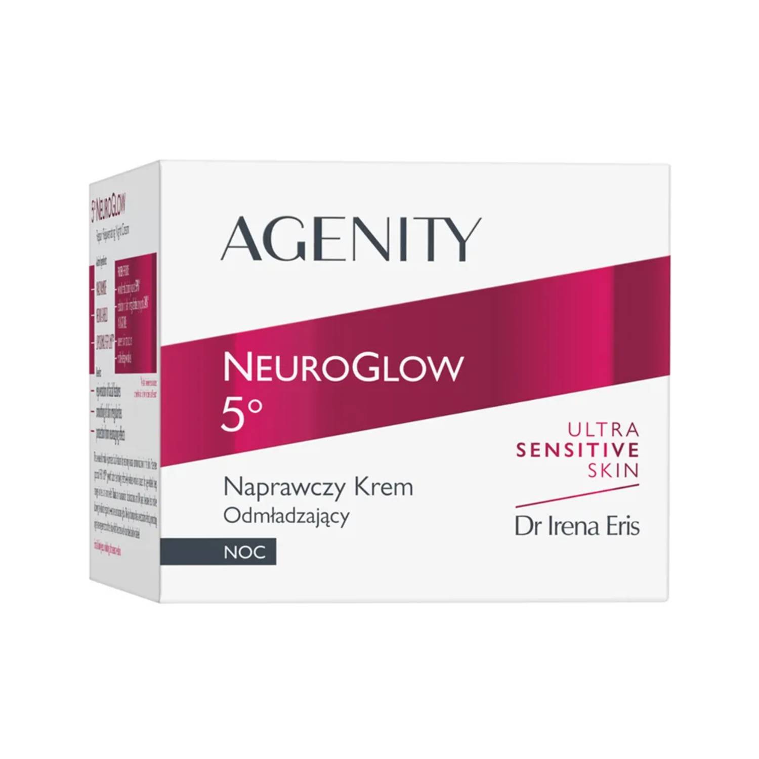 Agenity neuroglow 5°- krem naprawczy odmładzający na noc, 50 ml