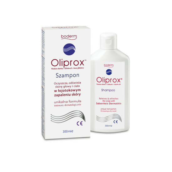 Oliprox - szampon do stosowania w łojotokowym zapaleniu skóry głowy i ciała, 300 ml