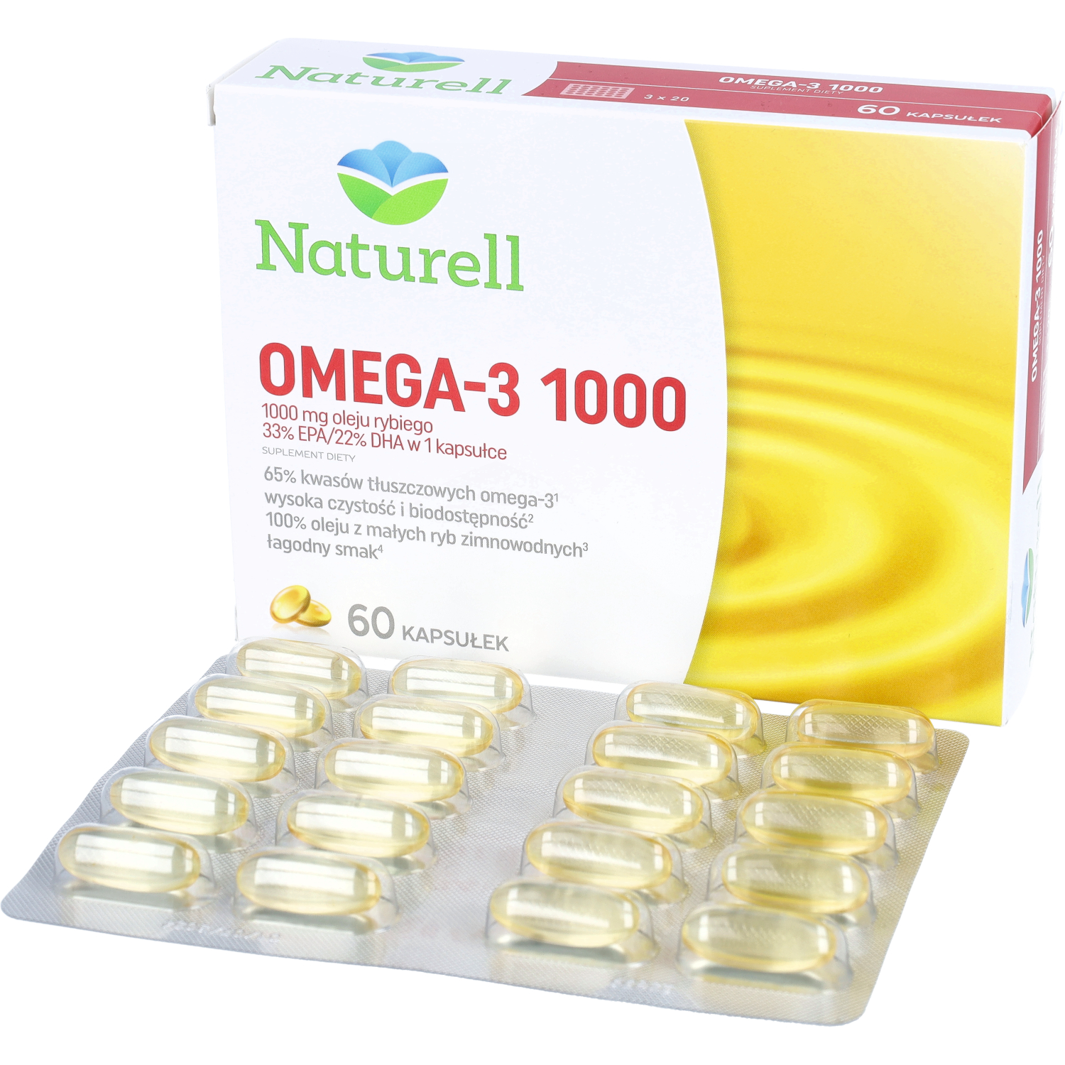 Naturell omega-3 1000, 60 kapsułek