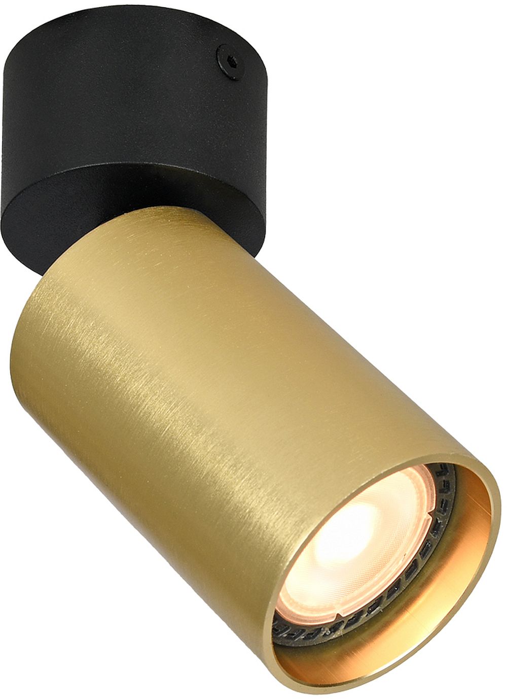 Italux Nesto lampa podsufitowa 1x10 W mosiądz SPL-23436-1R-BK-BRSS