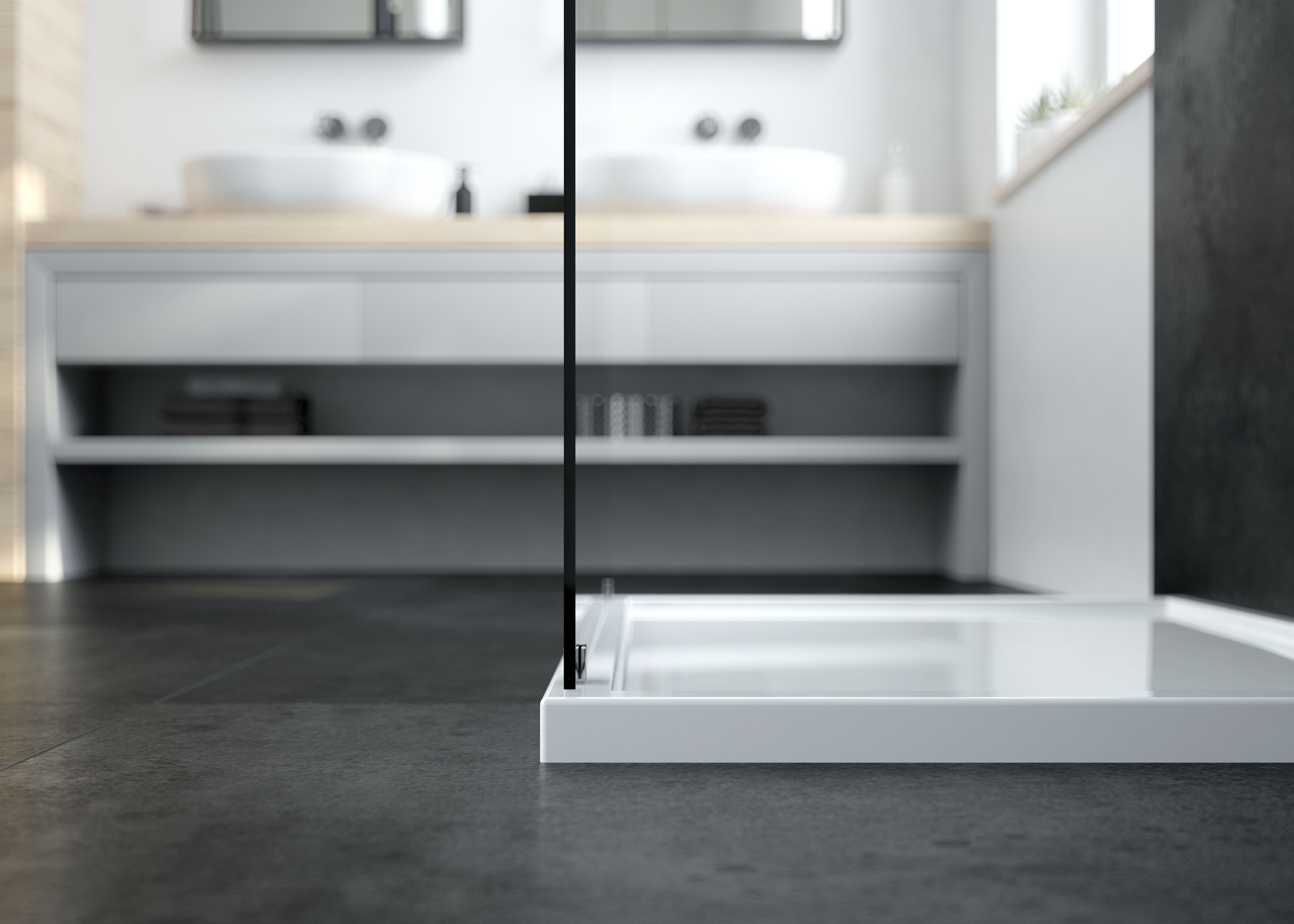 Oltens Superior brodzik prostokątny 140x80 cm biały 15004000