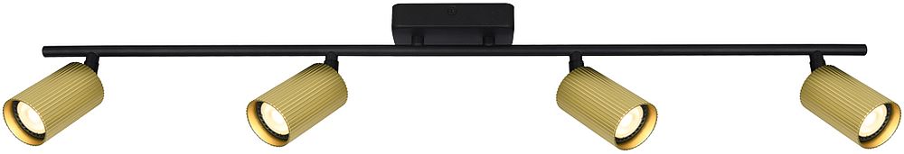 Italux Tris lampa podsufitowa 4x10 W mosiądz SPL-46829-4-BK-GD