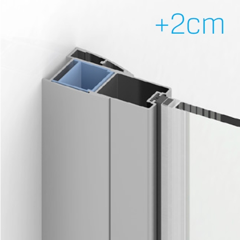 New Trendy New Soleo profil poszerzający + 2 cm chrom PP-0007