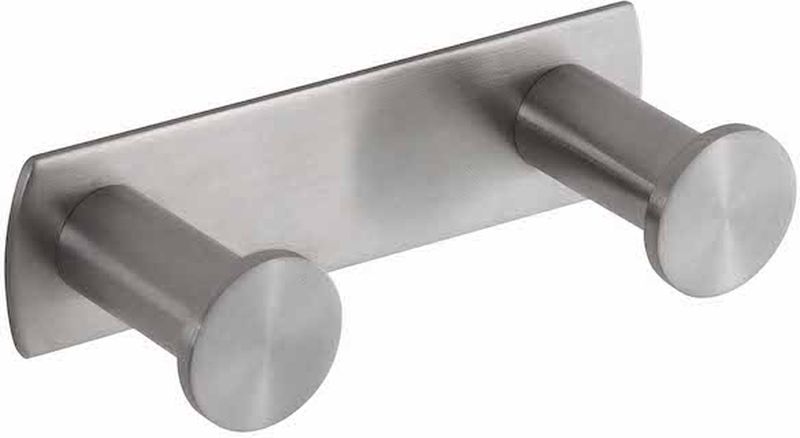 Stella wieszak na ręcznik 2-hakowy stal szczotkowana 18.042-SB