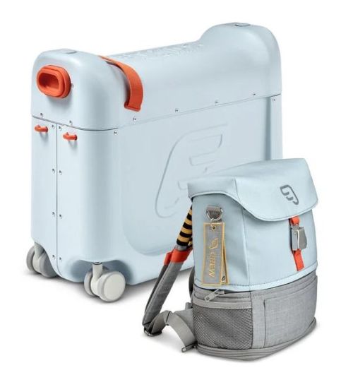 JetKids by Stokke BedBox - jeżdżąca walizka + plecak Crew BackPack-Blue