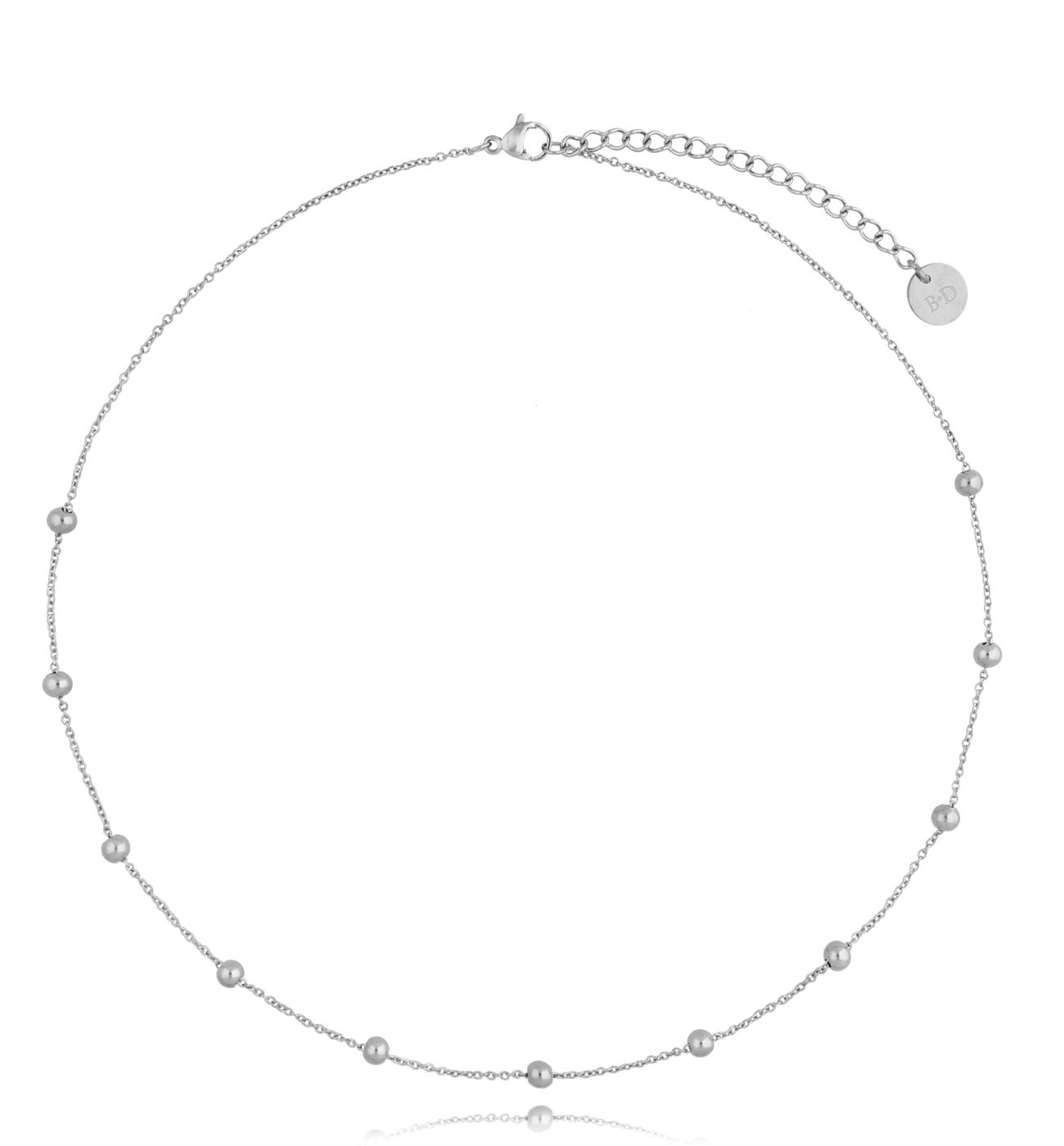 Naszyjnik posrebrzany z kuleczkami Balls NSA0250