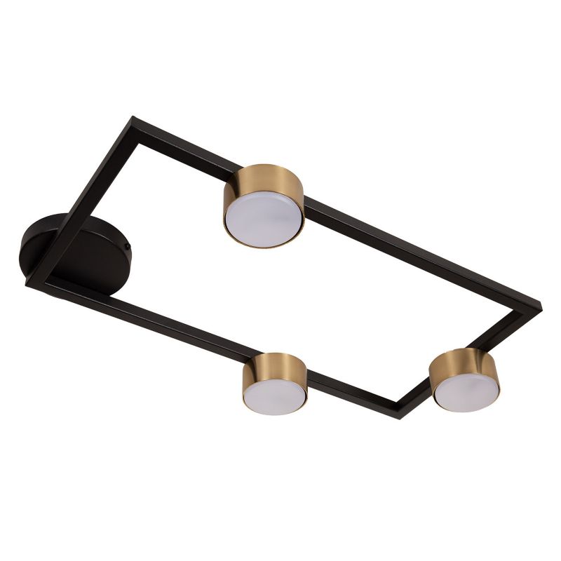 Reflektor spot Sigma Lighting Frame czarno-złoty 3 x GX53 x IP20 wym: 7,7 x 57,5 x 33 cm - 1 szt.