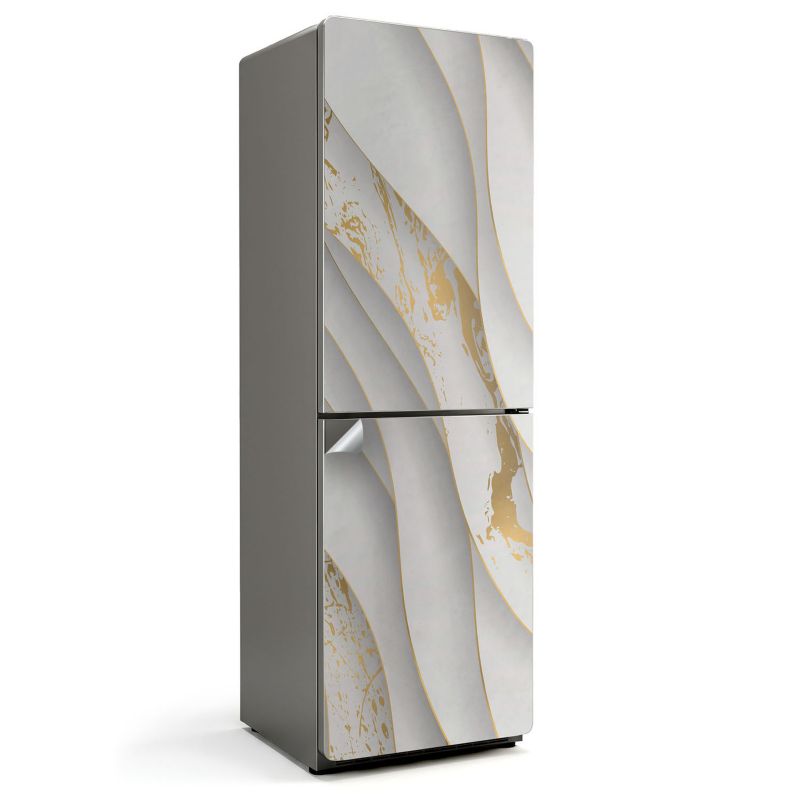 Ochronna naklejka na lodówkę Wallfluent 60x190 cm Fale i tekstury w ruchu 1 szt.