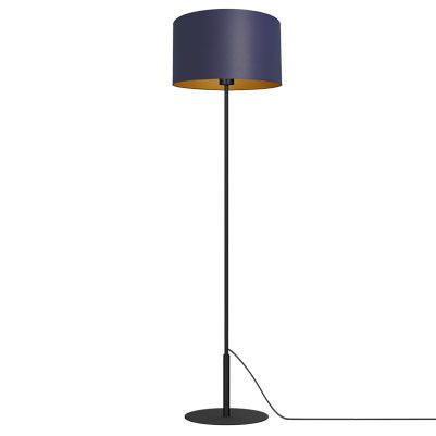 Lampa podłogowa stojąca Luminex Arden czarny mat-granatowy-złota 1 x E27 x 15W wym: 150 x 40 x 40 cm - 1 szt.