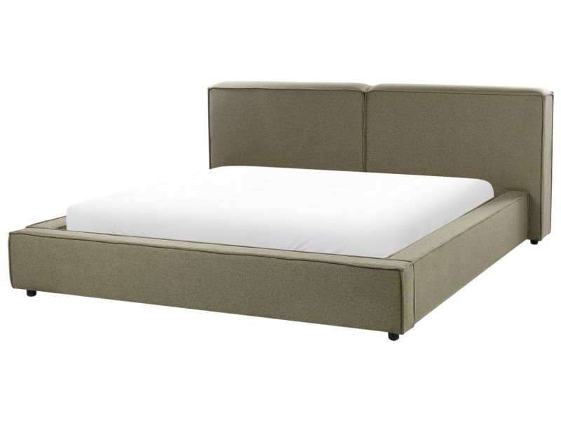 Łóżko tapicerowane 180 x 200 cm zielone Linards 1 szt.