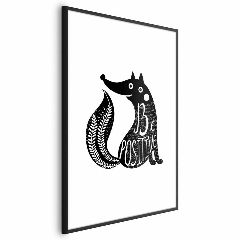 Plakat Artgeist Be positive 60x90 cm z ramą czarną 1 szt