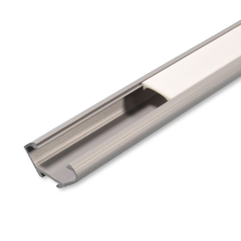 Profil LED MasterLED PCV narożny 22x12 Szary z mlecznym kloszem 2m 1 szt.