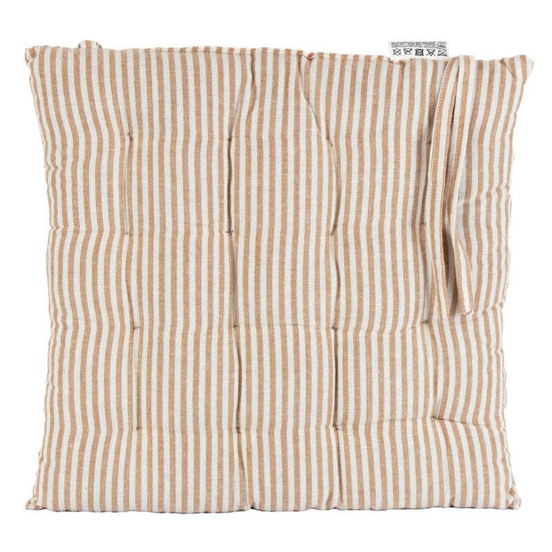 Poduszka EDANTI Na Krzesło Ogrodowe Do Domu Na Taras 40x40 cm Jasnobrązowe 1 szt.