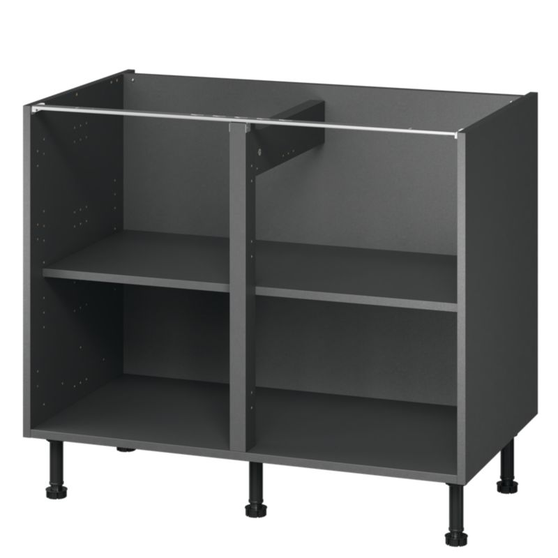 Korpus szafki kuchennej dolnej GoodHome Caraway 100 cm szary