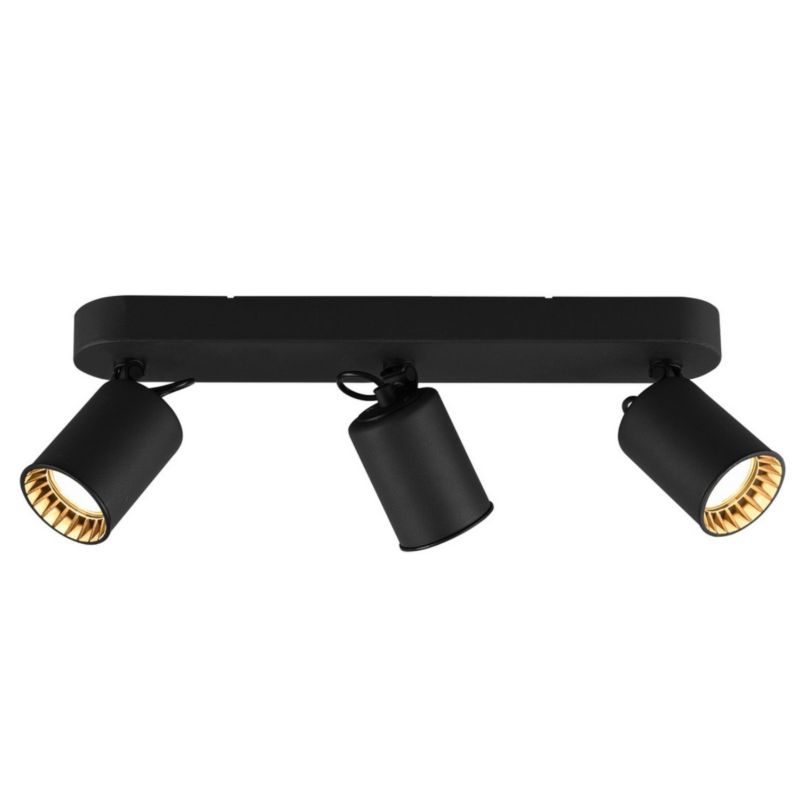 Reflektor sufitowy Trio Pago czarny 3 x GU10 x IP20 wym: 41 x 7 cm - 1 szt.