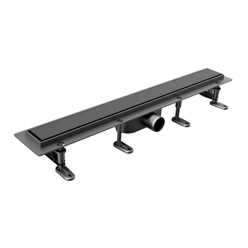 Odpływ liniowy prysznicowy Kabi Smart Drain 50 cm metalowa pokrywa 2w1 czarny mat 1szt.