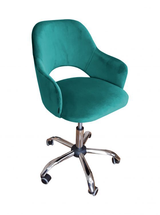 Fotel IZMA VELVET morski ATOS 1 szt.