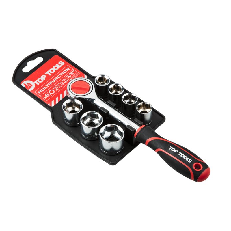Klucze nasadowe Top Tools 3/8", zestaw 8 szt. 1 kpl