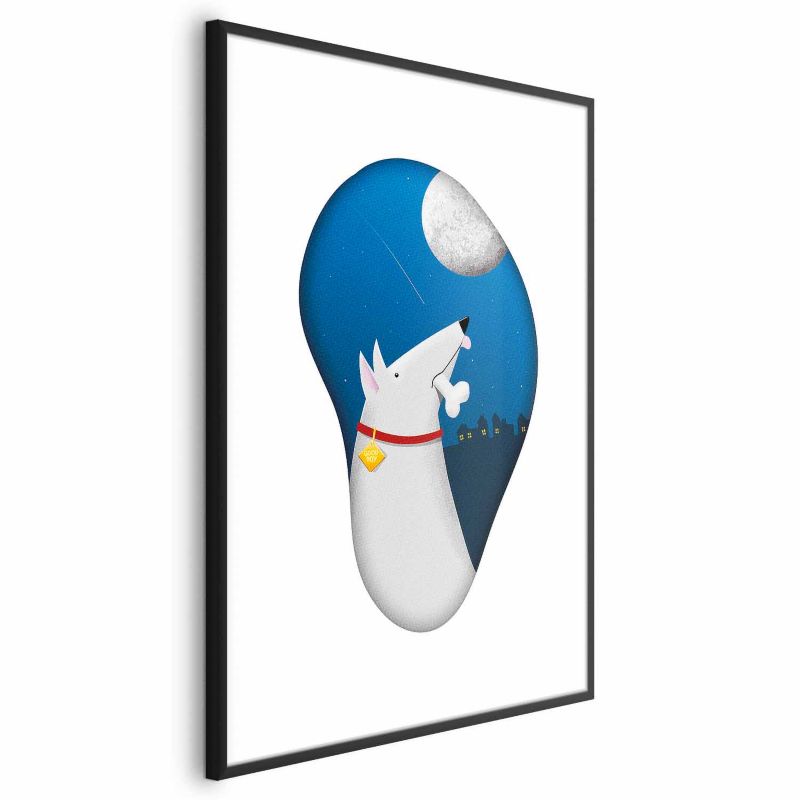 Plakat Artgeist Psie marzenia 40x60 cm z ramą czarną 1 szt