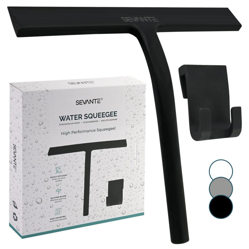 Ściągaczka do wody i pary SEVANTE silikonowa czarna 1 szt.