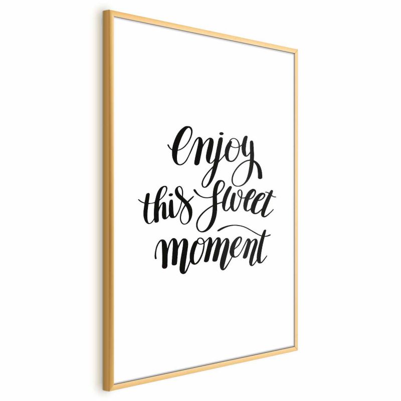 Plakat Artgeist Enjoy 40x60 cm z ramą złotą 1 szt