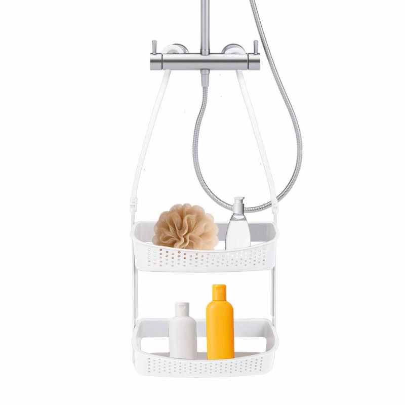 Półka pod prysznic Rodeno zawieszana na kabinę biała 1 szt.