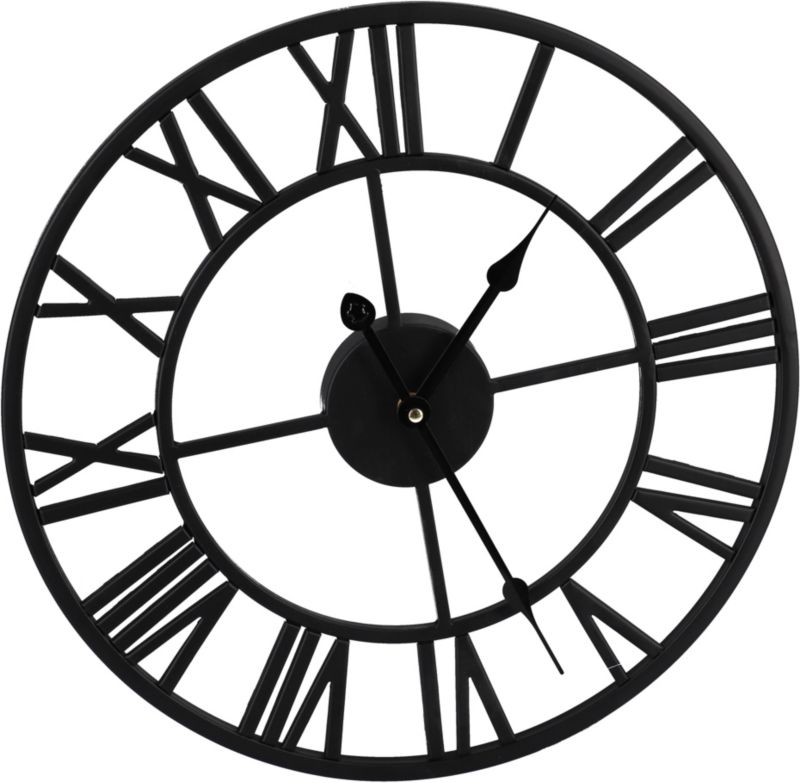 Zegar metalowy Jumi 40 x 40 cm czarny