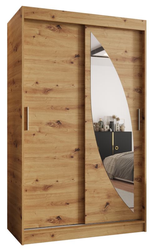 Szafa przesuwna Gardroba Abiks MILO 120 dąb artisan 1 szt.