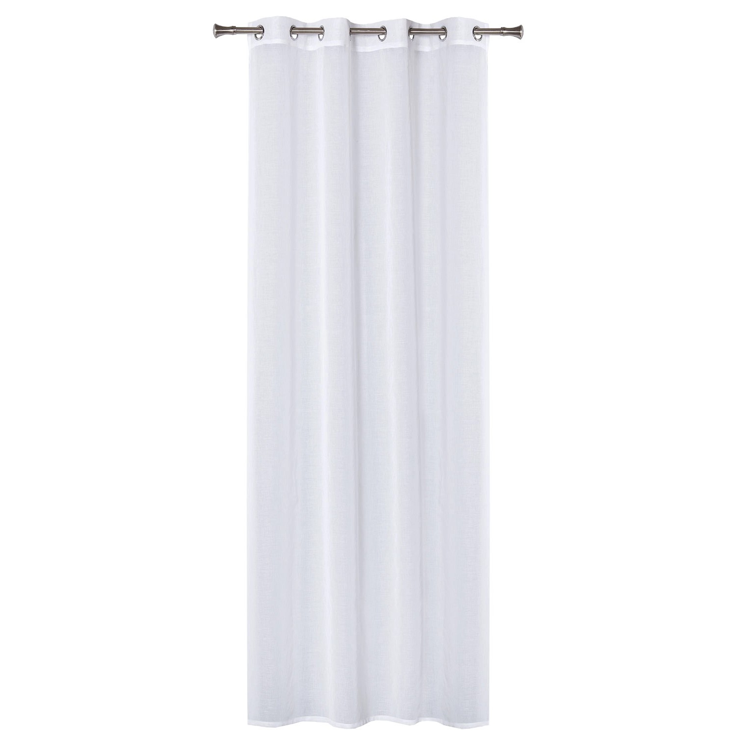 Firanka MIRA na przelotkach 140 cm x 260 cm biała