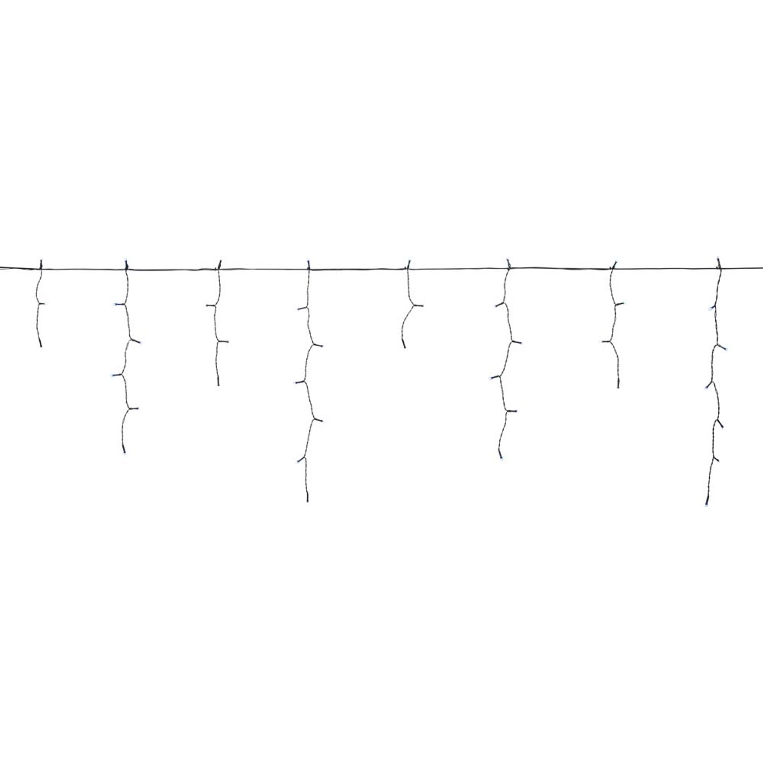 Kurtyna wew./zewn. 100 LED niebieski/biały z dodatkowym gniazdem