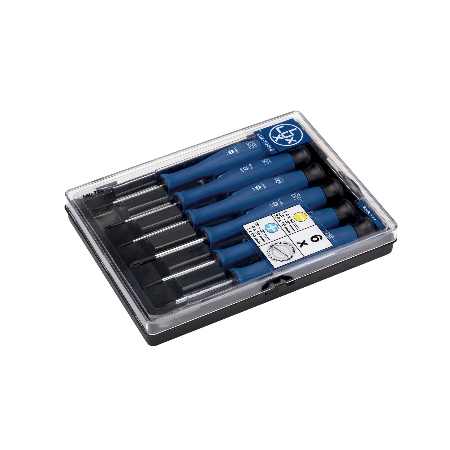 LUX Zestaw wkrętaków precyzyjnych 6-częściowy