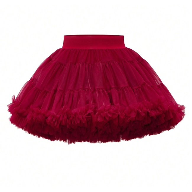 Spódnica bordowa tiulowa NS