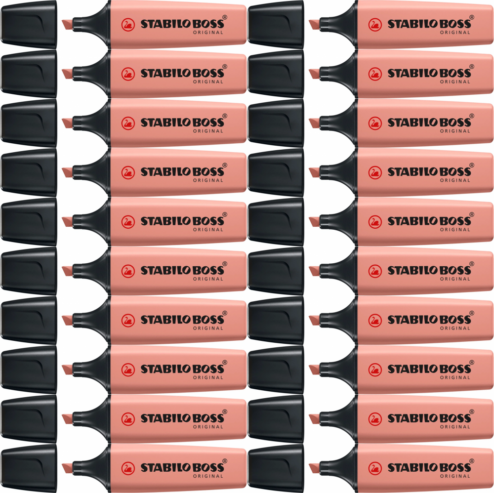 20x Zakreślacz Stabilo Boss Original Nature Colors Siena 70/175, ścięta, sjena