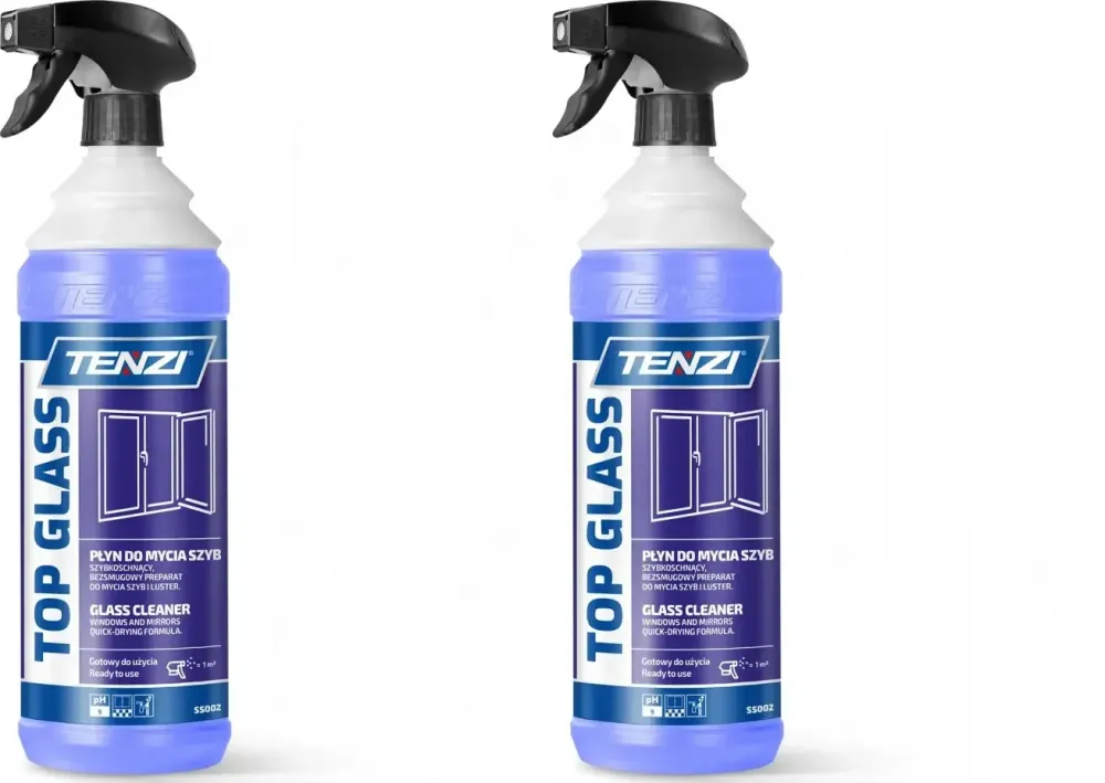 2x Płyn do mycia szyb i luster Tenzi Top Glass, 1l