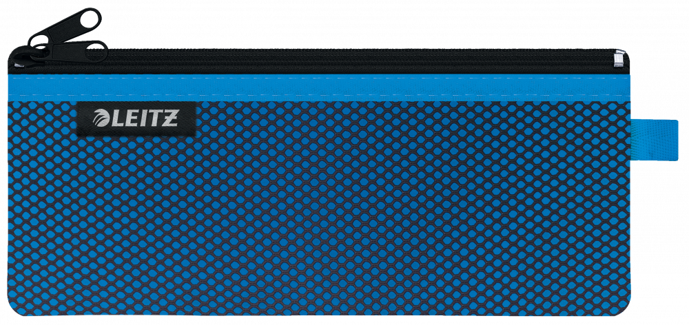Koszulka/saszetka z suwakiem Leitz Wow, 2 przegródki, rozmiar M, 1 sztuka, niebieski