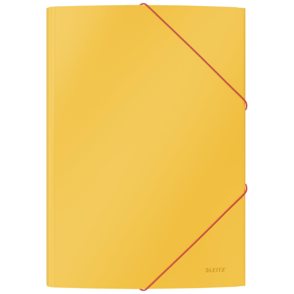 Teczka kartonowa z narożną gumką Leitz Cosy, A4, 5mm, żółty