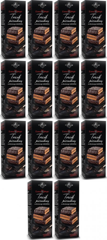 14x Torcik Piernikowy Kopernik Premium, owocowy w deserowej czekoladzie, 180g