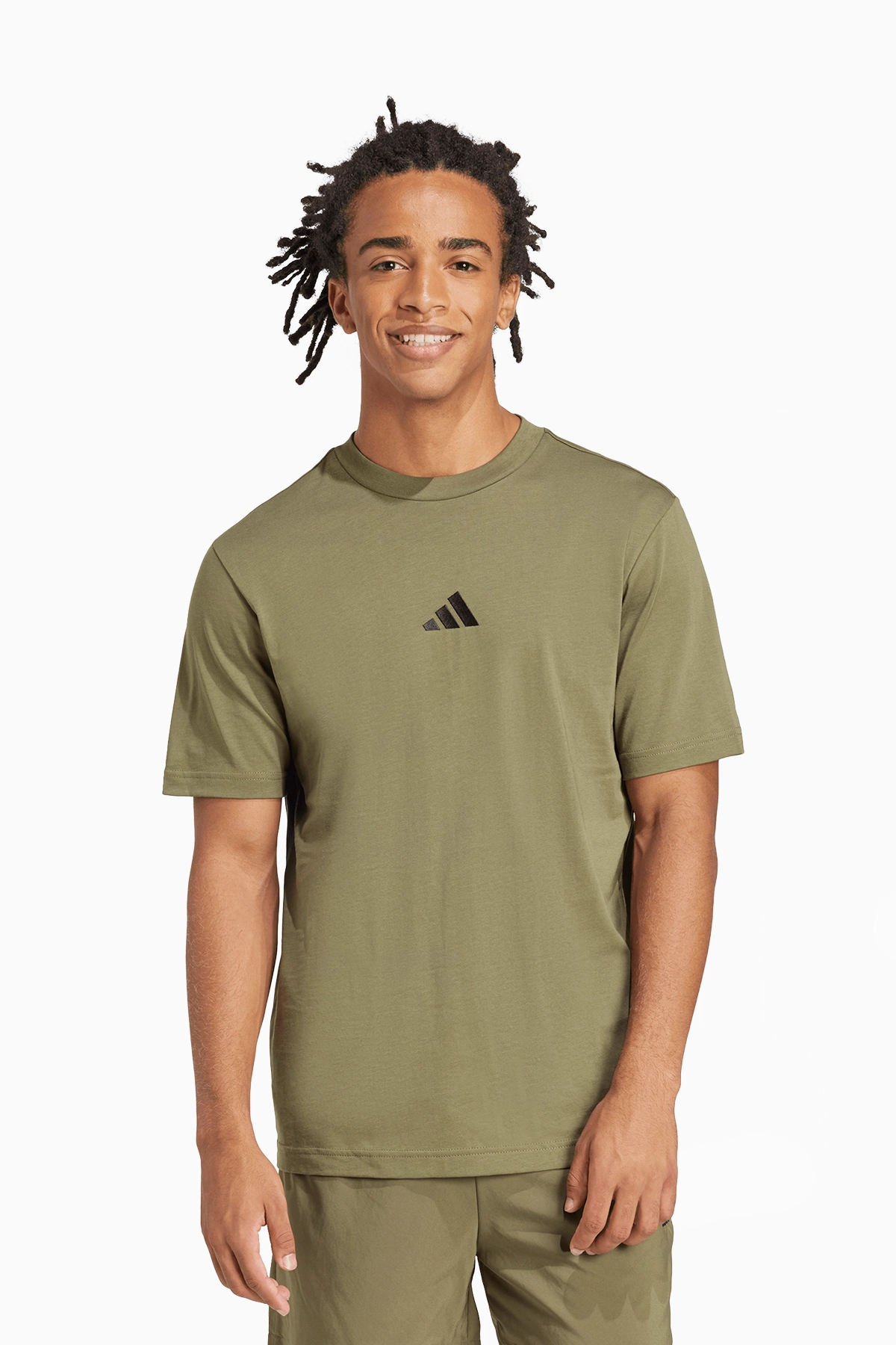 Koszulka adidas Essentials Small Logo Single - Zielony