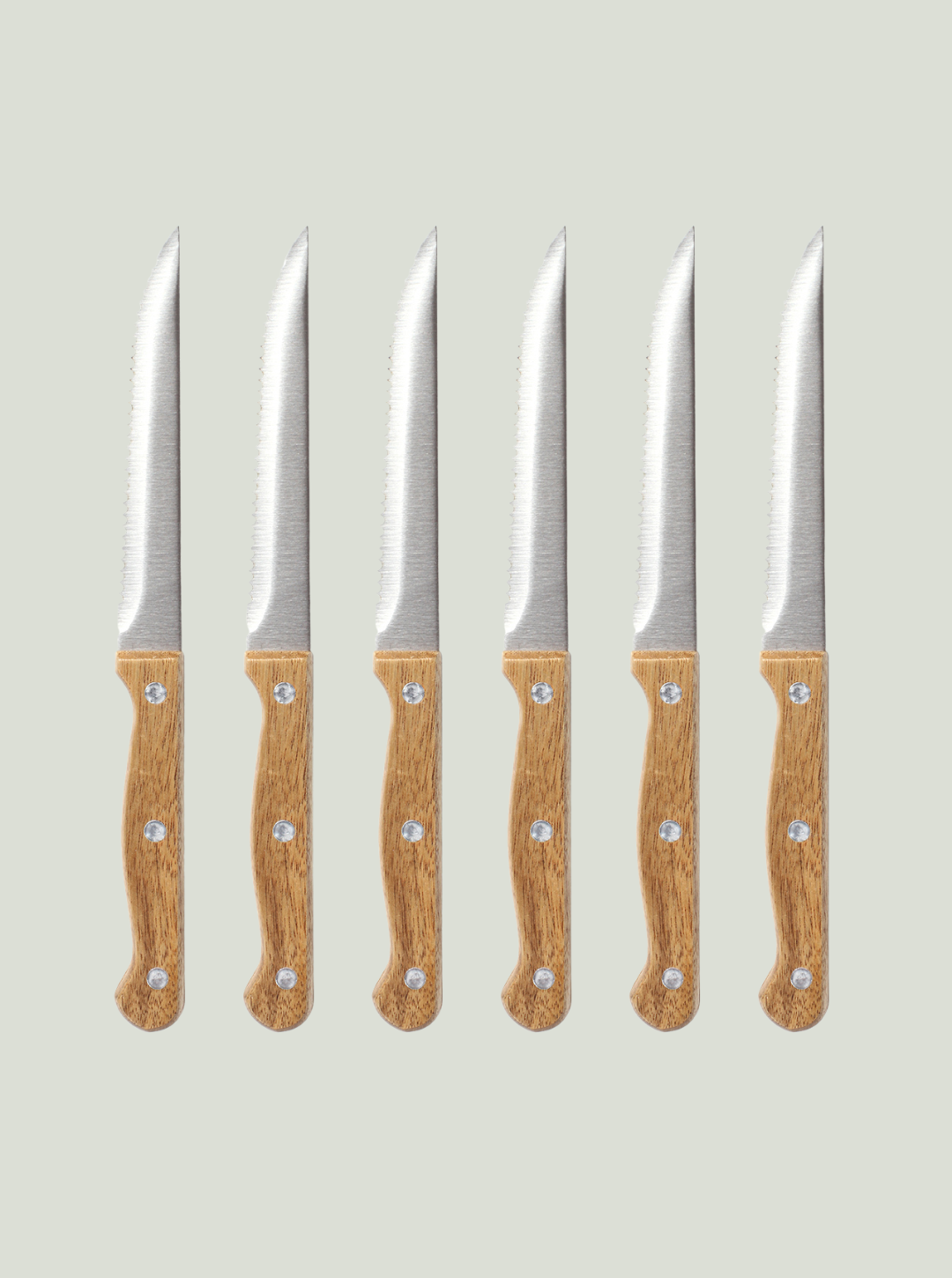 Zestaw 6 noży do steków ze stojakiem LIVOO