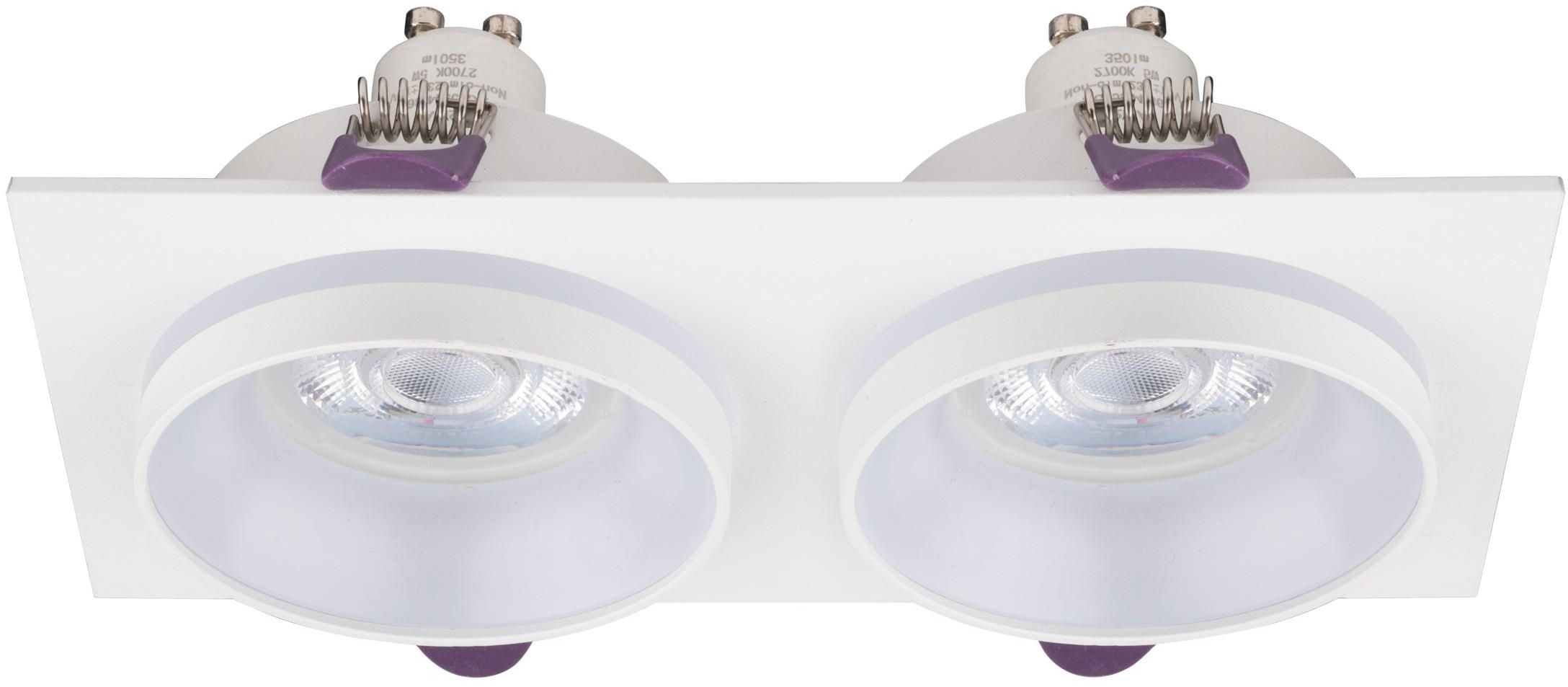 TK Lighting Jet lampa do zabudowy 2x10W biały 6924