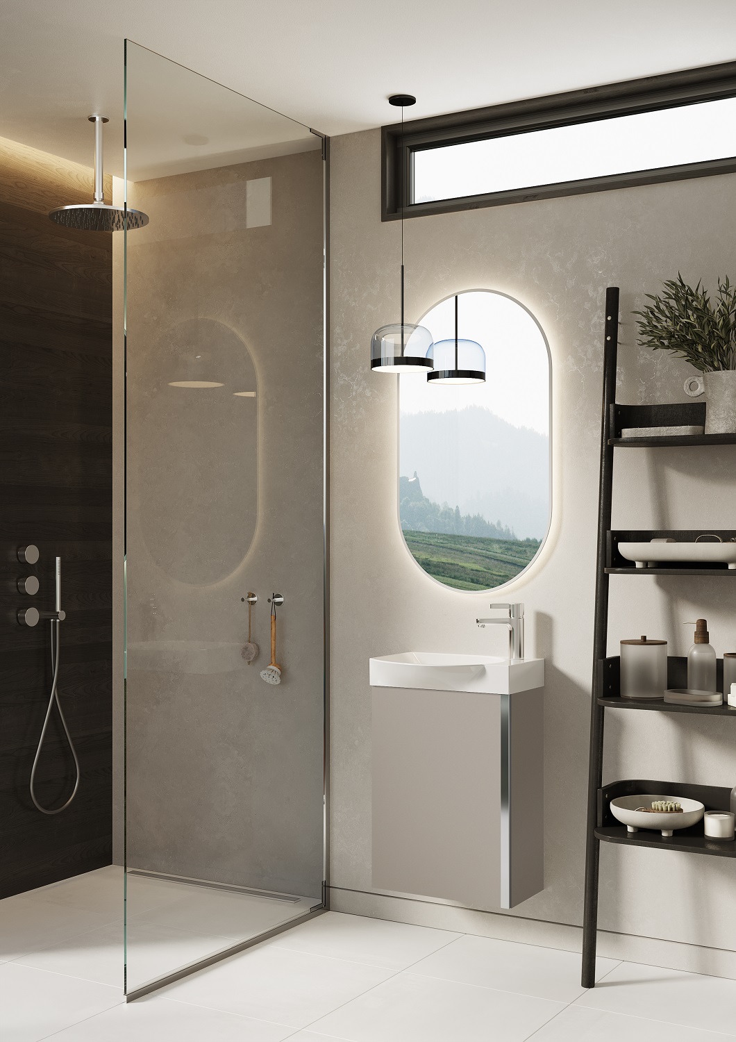 Elita Summer umywalka z szafką 45,2 cm fume matt RE020450147020 - Wysyłka w 24h