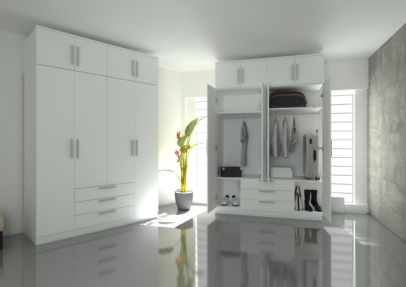 Szafa z nadstawką Eco white extra large