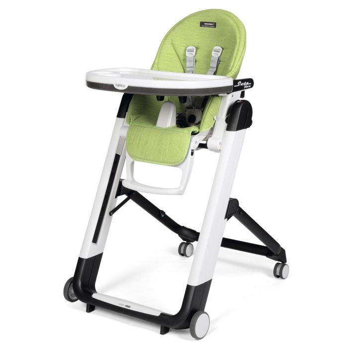 Peg Perego Siesta Follow Me - krzesełko do karmienia z funkcją leżaczka-Wonder Green