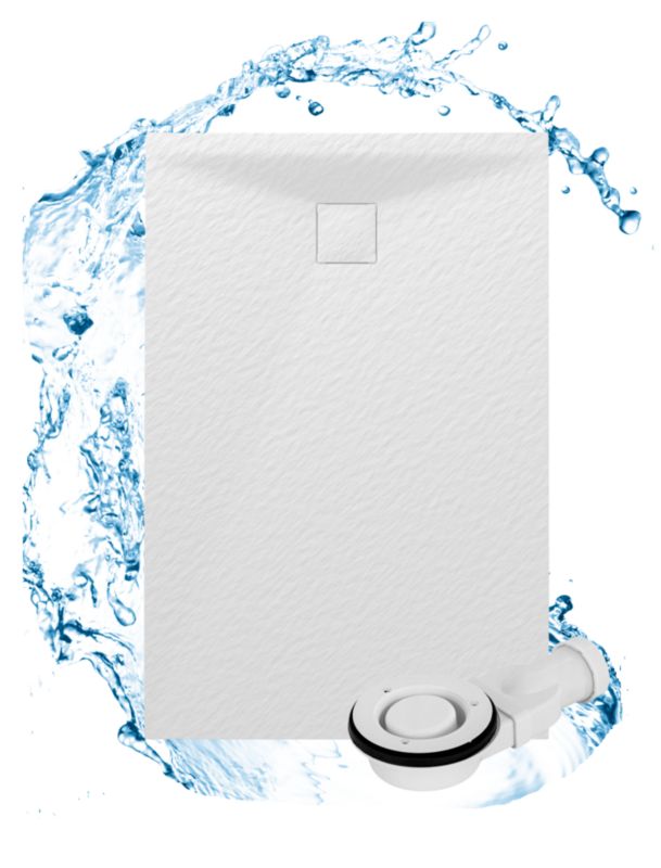 Brodzik Prysznicowy Prostokątny Granitan Teja 120x80CM Biały SMC Kompozyt 1szt.