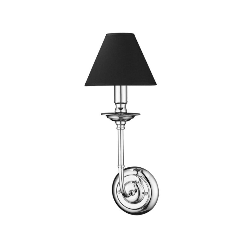 Kinkiet ścienny Light Prestige Glamour chromowany czarny 1 x E14 x 40W IP20 wym: 45 x 17 x 20 cm - 1 szt.